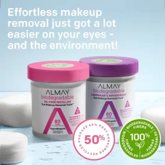 Almay Oil Free Micellar Eye Makeup Remover Pads image {3}