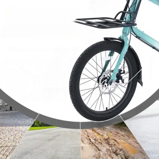 INFURNIC Bicycles, 26 Inch Freestyle Bike for Men Women Boys and Girls, 7 Speed Cargo Bike, Green, 65"*27.56"*42.13" image {4}