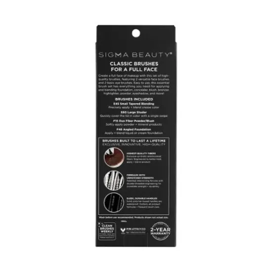 Sigma Beauty Complete Makeup Brush Set - 4ct image {3}