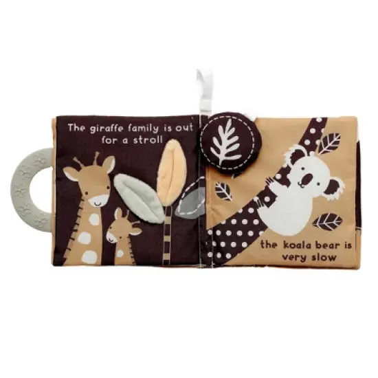 Lambs & Ivy Jungle Story Developmental Soft Book & Lion Plush Toy Gift Set image {6}