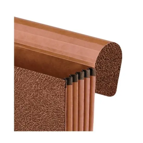 Pendaflex 5 1/4 Inch Expansion Standard File Folders Wallet, Coated Red Fiber, Legal, Red: Accordion File Organizer image {2}