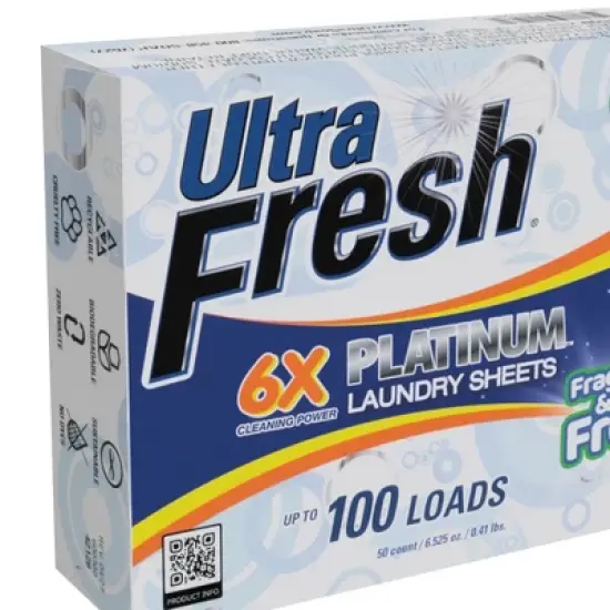 Ultra Fresh Platinum 6X Laundry Detergent Sheets image {5}