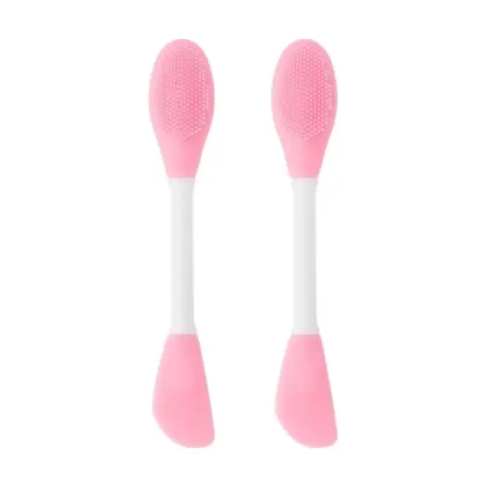 Unique Bargains Soft Knife-shaped Facial Mask Brush 2 Pcs image {6}