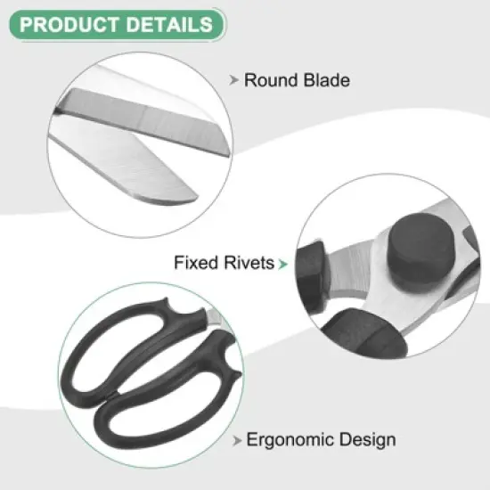 Unique Bargains Stainless Steel Garden Comfortable Grip Pruning Shears image {1}