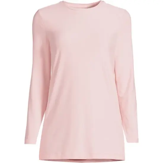 Lands' End Women's Long Sleeve Performance Crew Neck Tunic image {3}