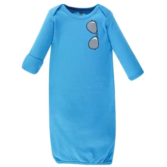 Hudson Baby Infant Boy Cotton Gowns, Cool Little Dude, Preemie/Newborn image {3}