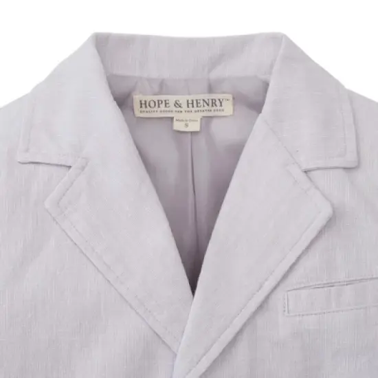Hope & Henry Boys' Linen Suit Jacket, Infant image {1}