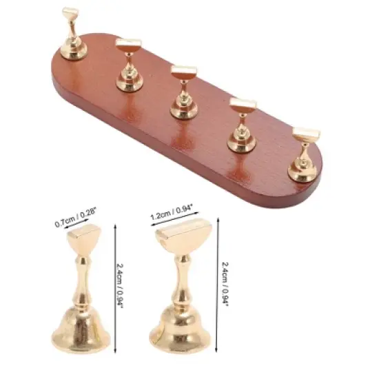 Unique Bargains Durable Oval Nail Display Stand 1 Set image {3}