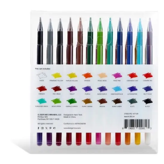 KINGART Woodless Watercolor Pencils 24 Colors image {7}