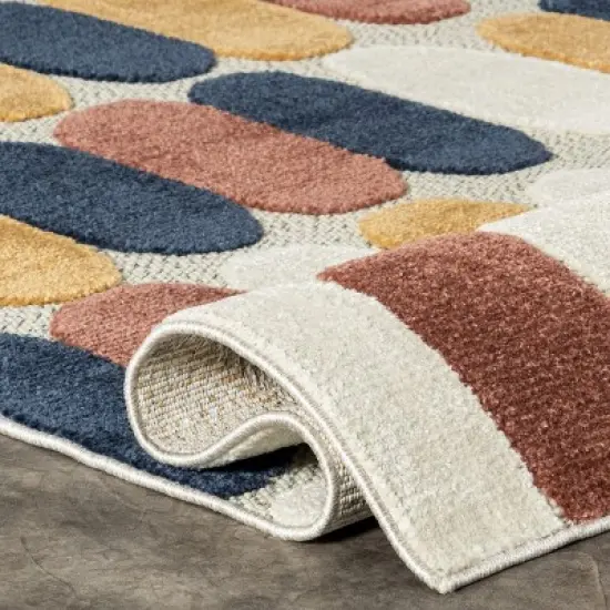 nuLOOM Randi Modern Geometric Indoor/Outdoor Patio Area Rug image {3}
