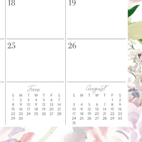 Leah Bisch for Cambridge 2025-2026 Monthly Wall Calendar 5/16"x15"x12" Floral image {2}
