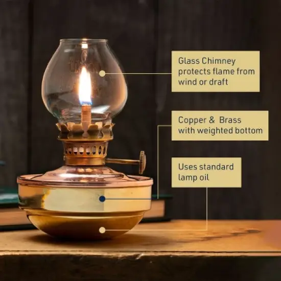 Kings County Tools 4.75in Naval-Style Oil Lamp image {6}