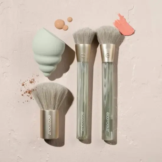 EcoTools Sea Gems Face Makeup Brush Set - 4ct image {4}
