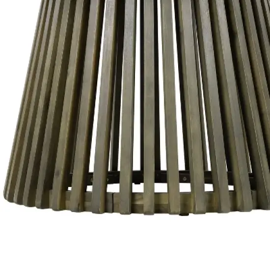 Christopher Knight Home Henri Rustic Patio Acacia Wood Round Dining Table image {7}