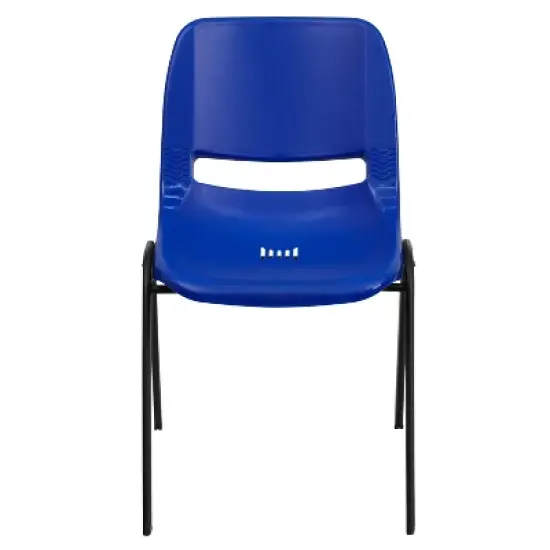 Emma and Oliver Ergonomic Kid's Shell Stack Chair - 12" Seat Daycare Home School image {10}