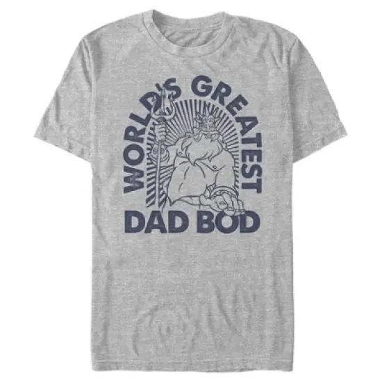 Men's The Little Mermaid The Little Mermaid King Triton World's Greatest Dad Bod T-Shirt image {4}