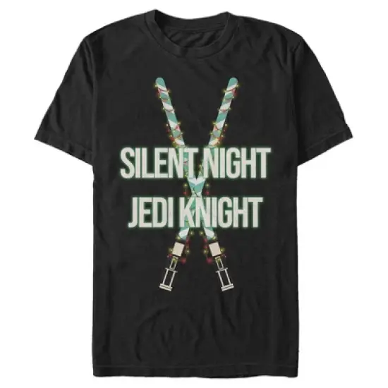 Men's Star Wars Christmas Silent Night Jedi Knight T-Shirt image {2}