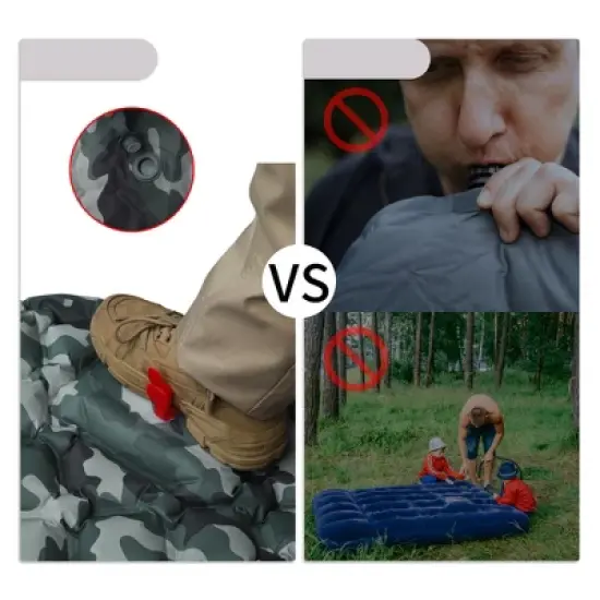 Unique Bargains Camping Sleeping Pads with Pillow image {3}