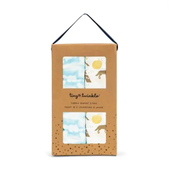 Tiny Twinkle Kaffle Swaddle Blanket 2-Pack, Soft and Silky Baby Blanket for Newborns (47" x 47") image {3}