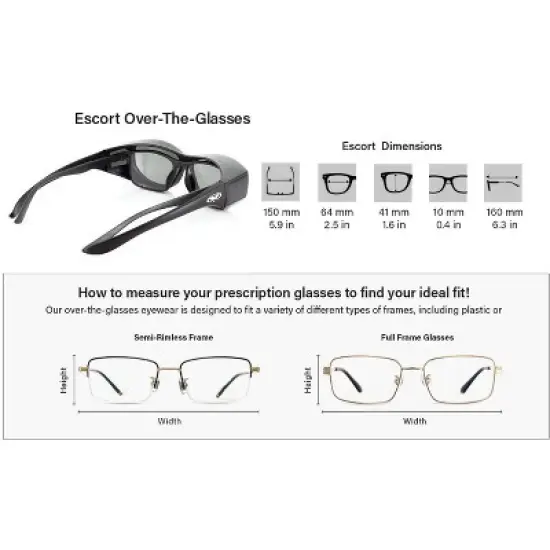 2 Pairs of Global Vision Eyewear Escort Safety Motorcycle Glasses with Smoke, Clear Lenses image {6}
