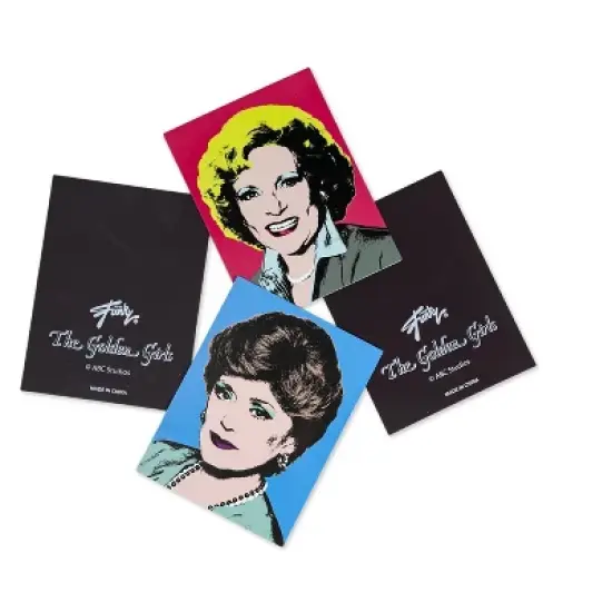 Just Funky The Golden Girls Collectible Warhol Art Style 4-Magnet Set | 4-Inch Tall Magnets image {2}