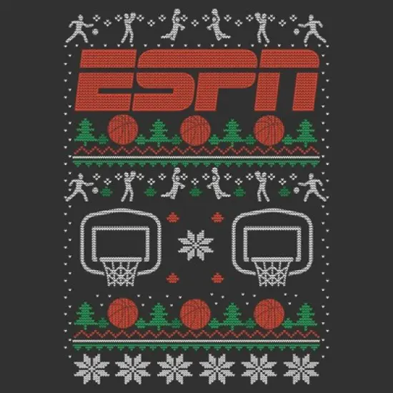 Men's ESPN Basketball Christmas Sweater Sweatshirt image {1}