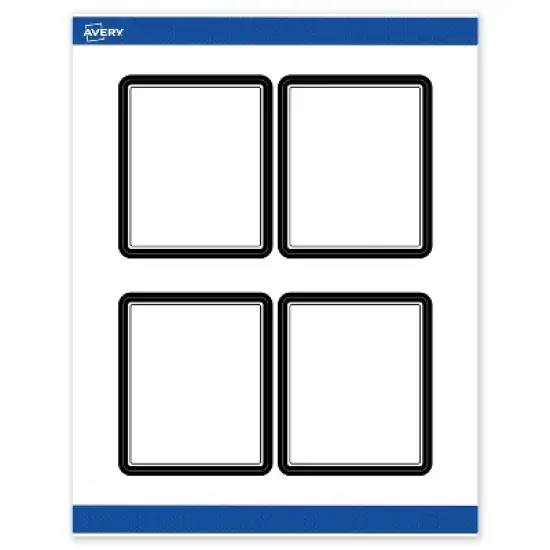 Avery 4" x 3-1/3" Labels, Double Black Border, 40 ct image {8}