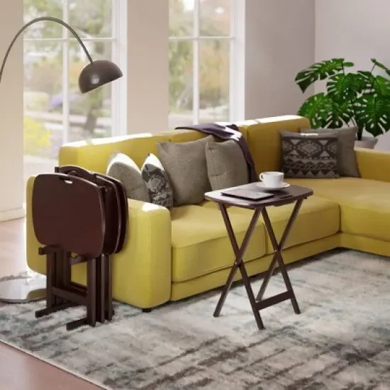 5pc Lucca TV Set Walnut Finish - Winsome image {12}