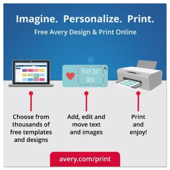 Avery Rectangle Print-to-the-Edge Labels 2 x 3 Glossy Clear 80/Pack 22822 image {5}