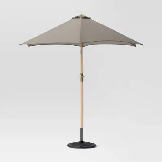 9'x9' Market Patio Umbrella - Light Wood Pole - Threshold&trade; image {19}