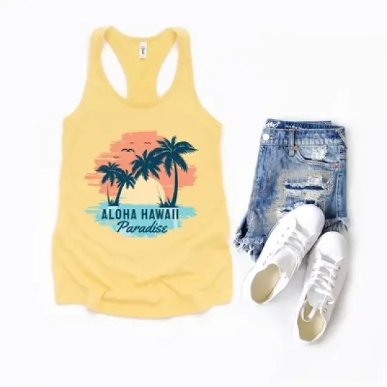 Simply Sage Market Women's Aloha Hawaii Racerback Tank image {1}