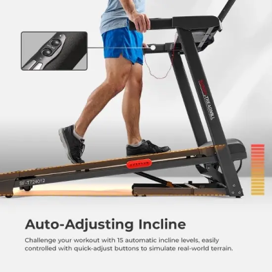 Sunny Health & Fitness Active 400 Smart Auto Incline Treadmill - SF-T724012 image {4}
