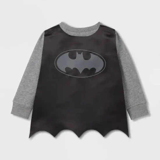 Toddler Boys' DC Comics Batman Printed Pullover Sweatshirt - Gray image {1}