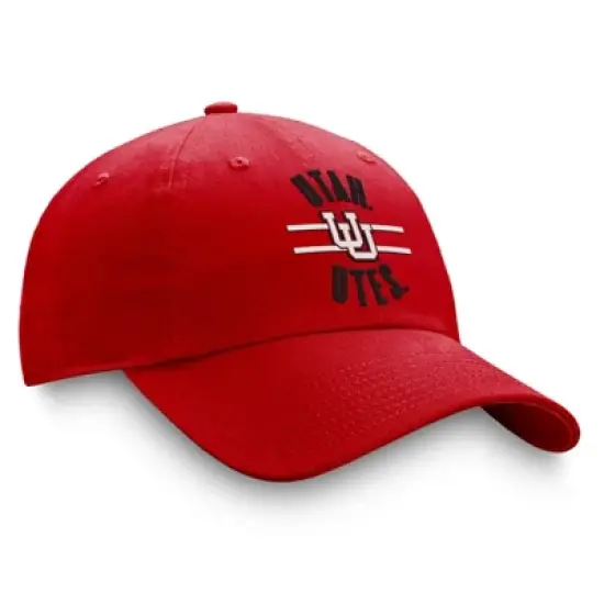 NCAA Utah Utes Unstructured Captain Kick Cotton Hat: Adjustable Men's Baseball Cap image {2}