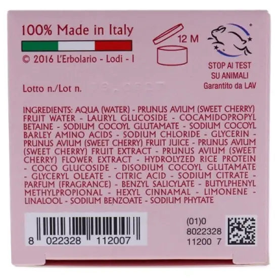 L'Erbolario Tra i Ciliegi Shower Gel - Body Wash - 8.4 oz image {5}