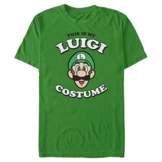 Men's Nintendo This is my Luigi Costume T-Shirt image {4}