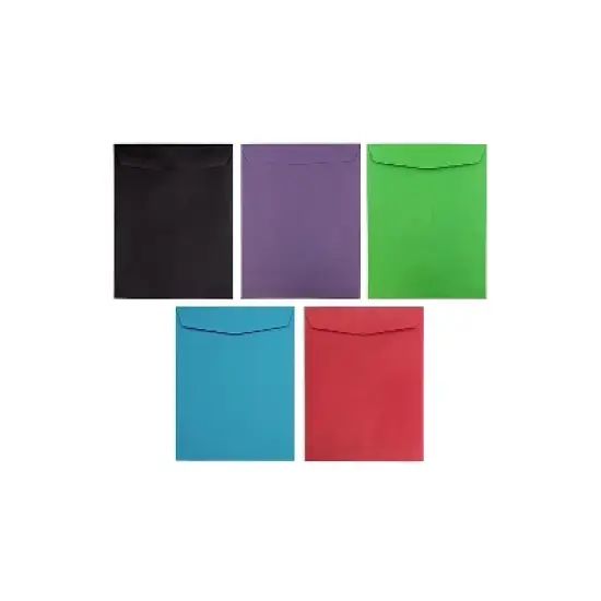 JAM Paper Open End #13 Catalog Envelope 10" x 13" Assorted 50/Pack (8035ASSRTD) image {1}
