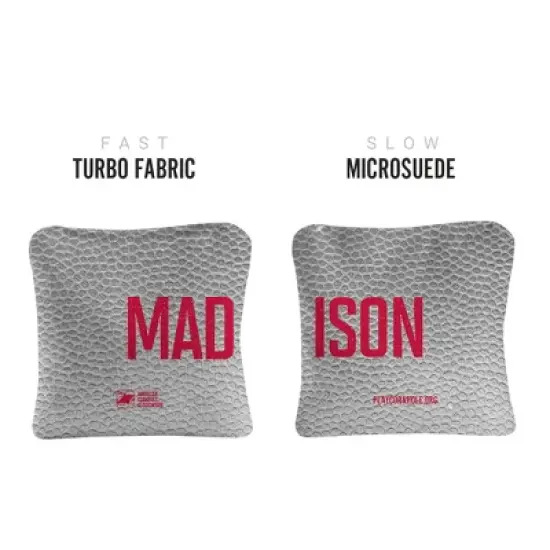 Gameday Madison Synergy Pro Gray Cornhole Bags (Set of 4) image {1}