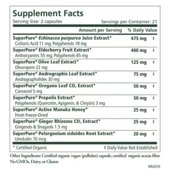 Pure Synergy Rapid Rescue&reg; &ndash; Fast Acting Immune Support Supplement | 42 Capsules image {2}