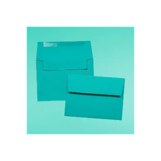JAM Paper A6 Colored Invitation Envelopes 4.75 x 6.5 Sea Blue Recycled 15903 image {3}