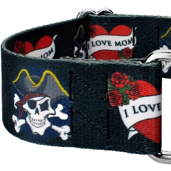 Country Brook Petz 2 Inch I Love Mom Martingale Dog Collar image {3}