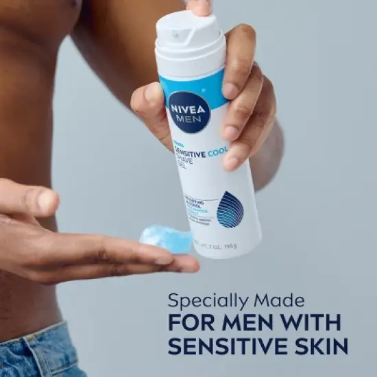 NIVEA Men Cooling Shave Gel for Sensitive Skin - 7oz image {8}