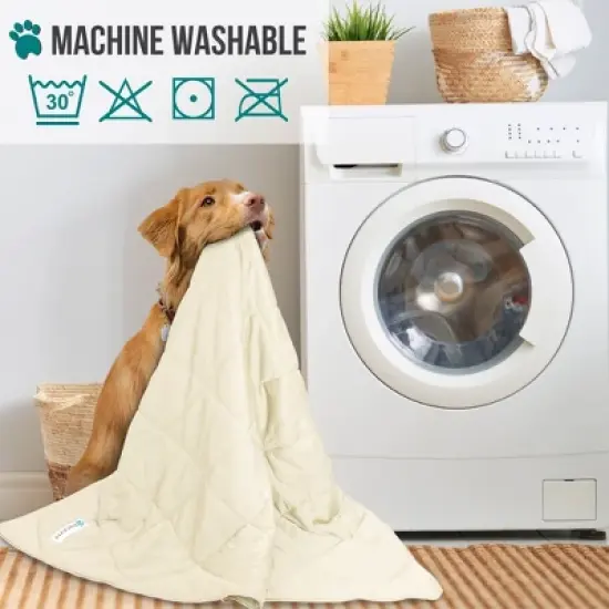 PetAmi Cooling Dog Blanket, Lightweight Reversible Fluffy Fuzzy Pet Throw Furniture Bed Couch Sofa Cover Protector image {4}