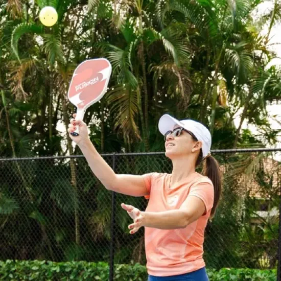 GAMMA Sports 16" Fusion React Traditional Pickleball Paddle - Red/White image {1}