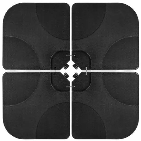 Best Choice Products 4-Piece Cantilever Offset Patio Umbrella Stand Square Base Plate Set w/ Easy-Fill Spouts image {7}