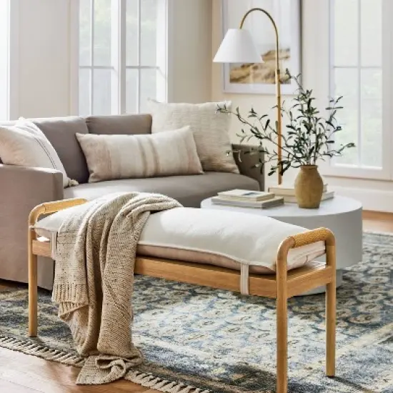 Ventura Bench Natural - Threshold&trade; designed with Studio McGee image {1}