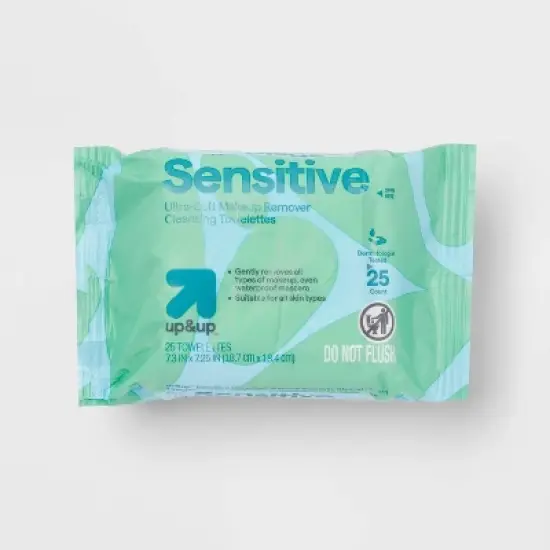 Sensitive Ultra-Soft Makeup Remover Cleansing Towelettes - Unscented - 50ct - up&up&trade; image {2}