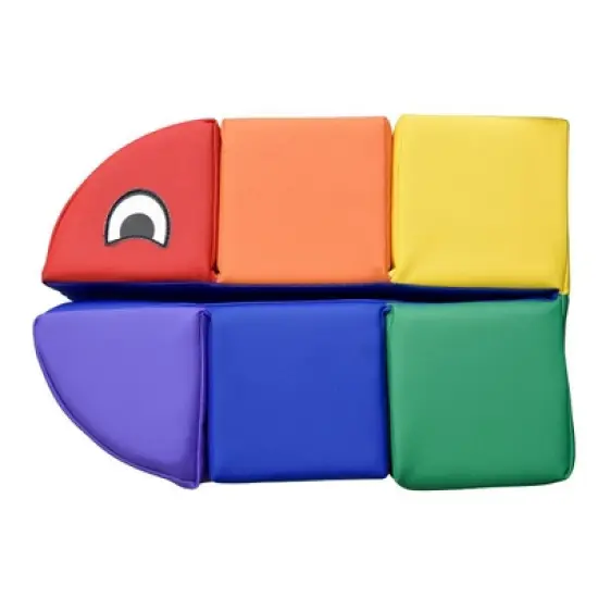 Children's Factory Baby Inchworm Preschool Support Chair and Climber Learning Play Set for Infants and Toddlers Ages 6 Months to 3 Years, Multicolor image {2}