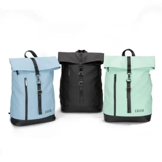 IZOD Devine Business Travel Slim Durable Laptop Backpack, Computer Bag Fits 16 Inch Laptop Notebook image {13}