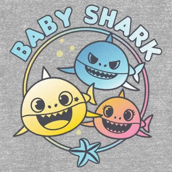 Toddler's Baby Shark Family Circle T-Shirt image {1}